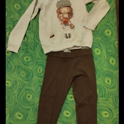 Girls' clothes used, set of 17 pieces, ages 5-8, Benetton