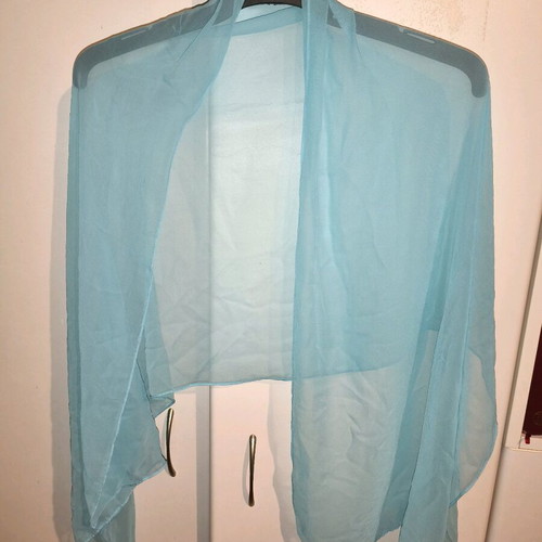 Scarf used, turquoise