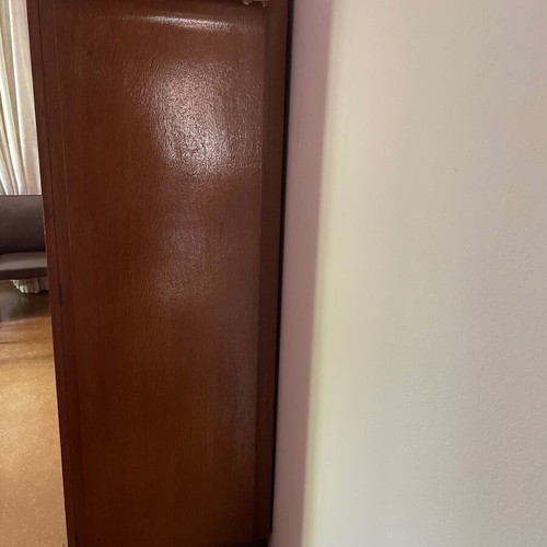 Wardrobe walnut handmade 1960 used