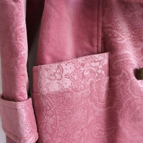 Agnes Toma velvet coat new, pink, size S