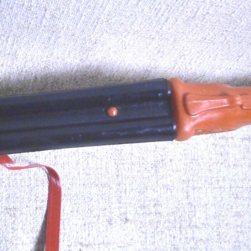 Plastic double-barrel toy gun new Greek carnival