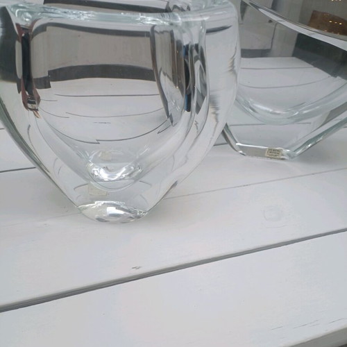 Vintage vases new, set of 2, high-quality glass