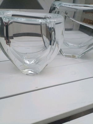 Vintage vases new, set of 2, high-quality glass