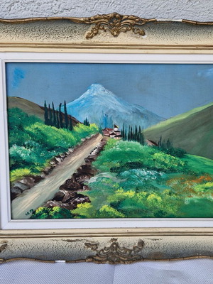 Frame with embossed vintage frame used