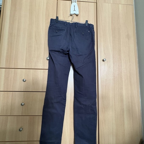 Tommy Hilfiger men's pants Denton chino stretch straight fit used, dark blue