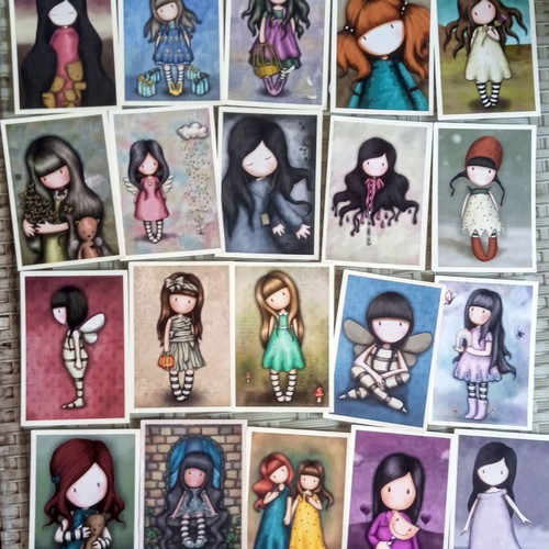 Santoro 2017 stickers like new with purple album and red album gift