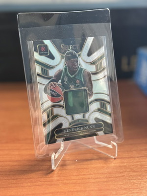 25-26 Panini EuroLeague Select Nunn Patch/125 Panathinaikos card