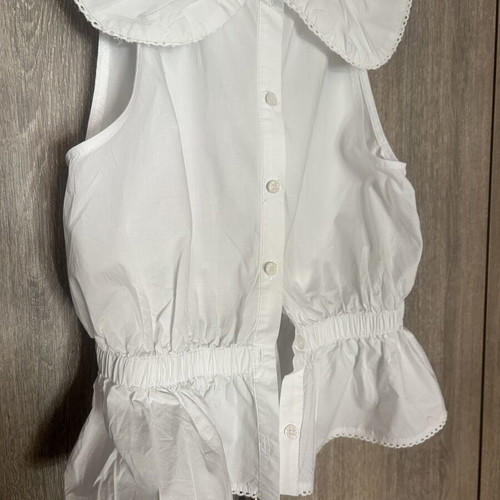 Zara sleeveless blouse like new, white, size S