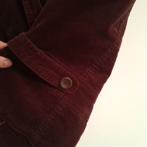Cacharel women's corduroy vest like new, burgundy