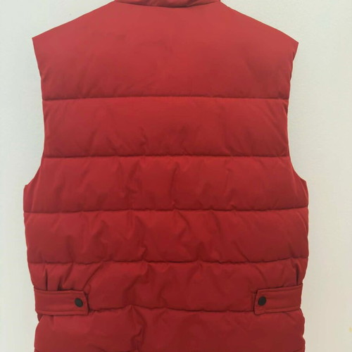 Mango medium red puffer vest like new