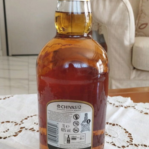 Chivas Regal 12 Years Old 1L New Vintage Label Bottle