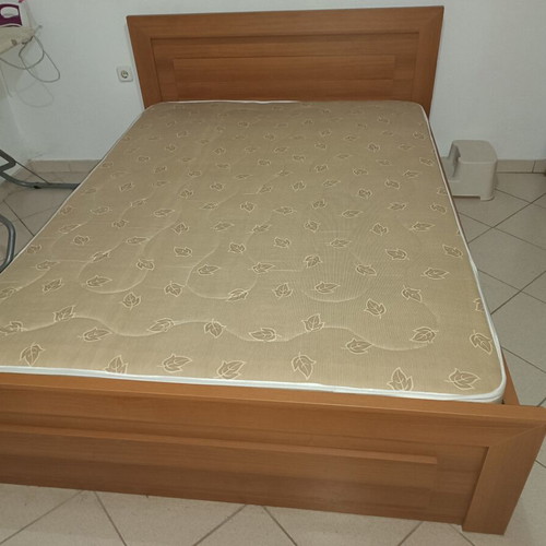 Furniture set like new including wardrobe, bed, table, drawers, sofa, and cabinet