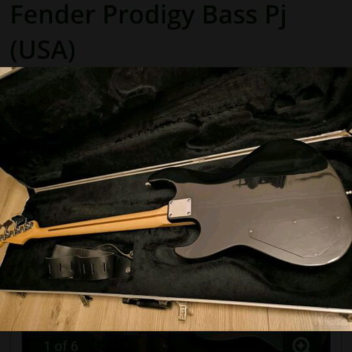 Fender Prodigy four-string bass like new, active, made in USA