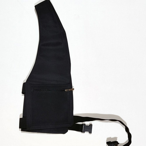 Black Shoulder Wallet with Safety Belt like new