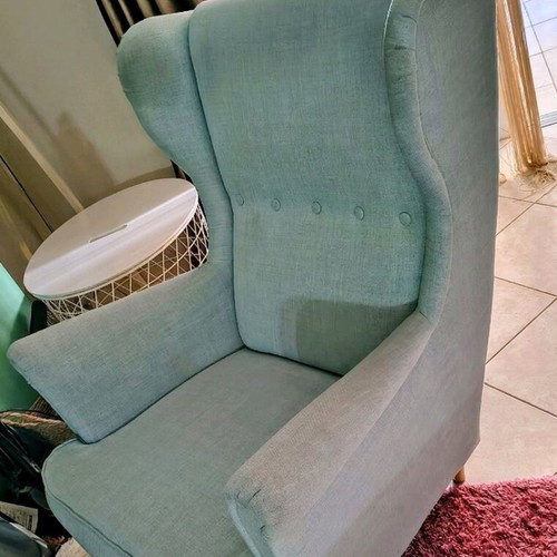 IKEA armchair used turquoise