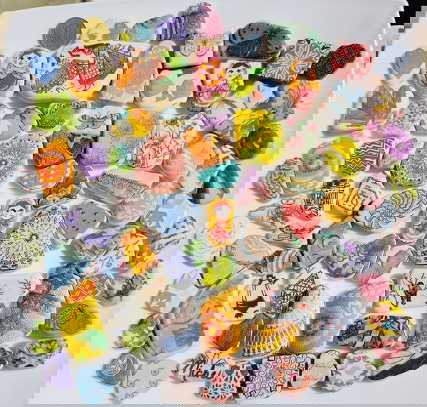 Decoupage  σε πλακάκια της θάλασσας.