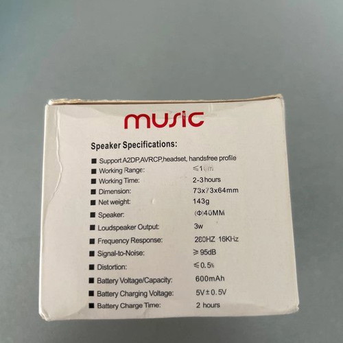 Bluetooth speaker new with LED and mobile connection