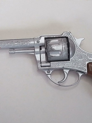 Винтидж метален пистолет с дванадесет патрона Lone Star Peacemaker Colt 45 употребяван