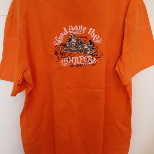 Maui & Sons men's orange T-shirt XL, summer surf design