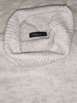Pullover sweater used, size M, beige
