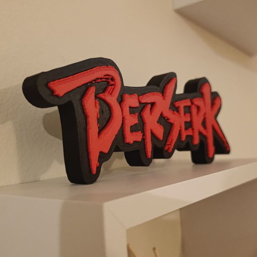 Berserk 3D printed decorative logo new