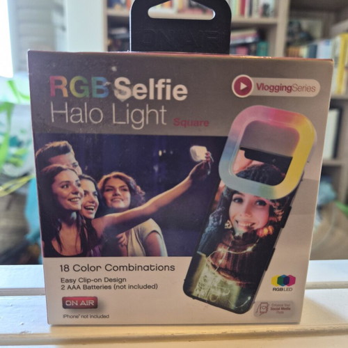 Rgb Selfie Halo Light Square new, On Air Vlogging Series