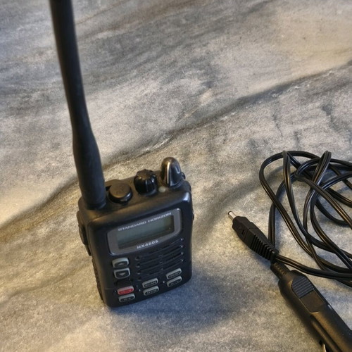 Standard Horizon HX460S portable radio used
