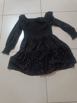 Festive dress like new with sparkling stars for girls 8-9 years old
