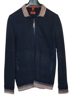 Missoni cotton zip-up cardigan like new, size M, blue multicolor
