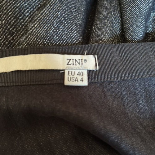 Zini women's skirt size M like new, black and silver