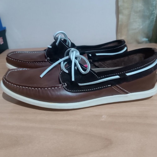 Armand Basi boat shoes new, size 45-46, brown leather