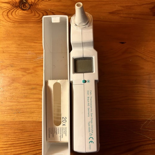 Braun electronic thermometer used