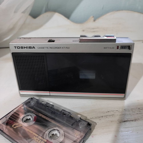 Toshiba KT-P22 vintage cassette player used, needs repair