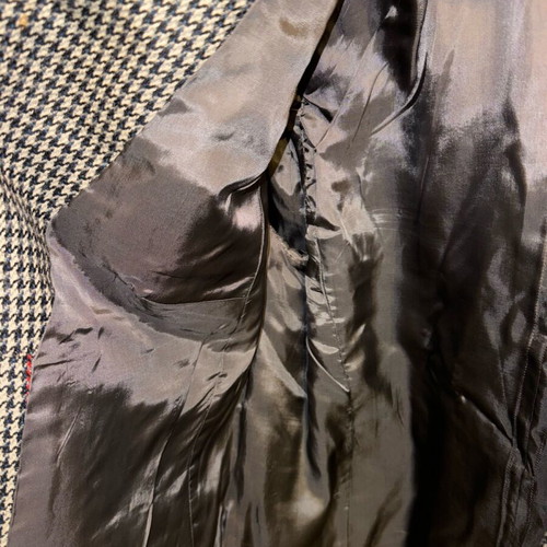 Women's checked jacket like new, size M, black and white
