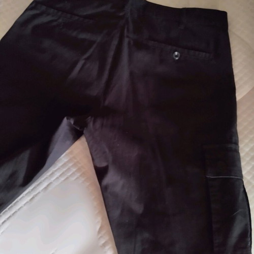 Men's pants black like new, size 46/32 with side pockets