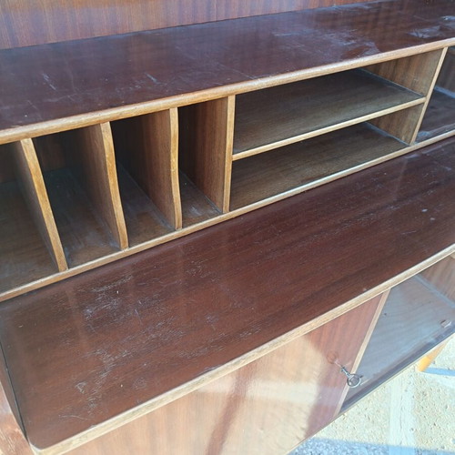 Wooden solid bookcase used, 2m height, 1m length, 45cm width
