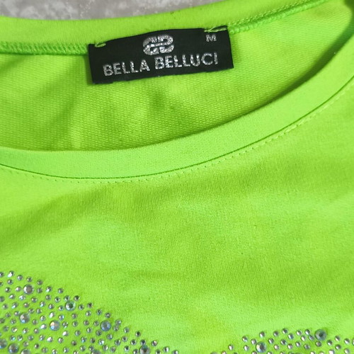Tracksuit set with rhinestones like new, sizes S-M-L, neon green and black