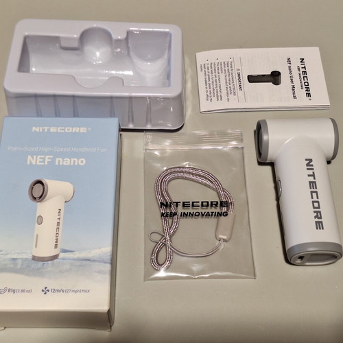 NITECORE NEF Nano mini rechargeable fan for travel