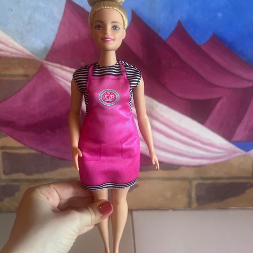 Curvy Barbie Barista Coffee Shop doll, Mattel