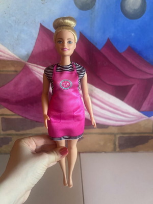 Curvy Barbie Barista Coffee Shop doll, Mattel