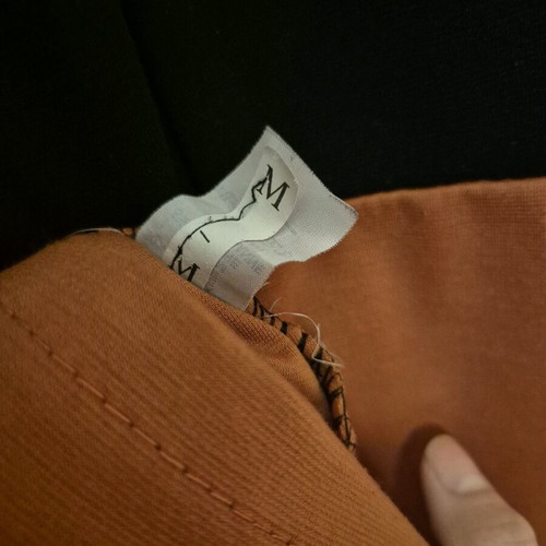 Dress black with orange like new, size M