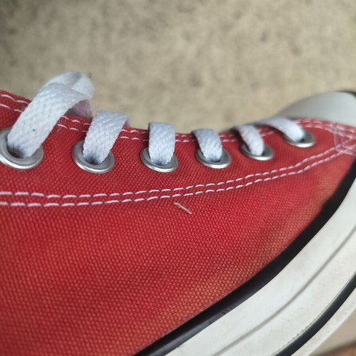 Converse Chuck Taylor All Star low red sneakers used, size 44