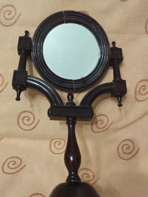 Wooden rotating mirror used