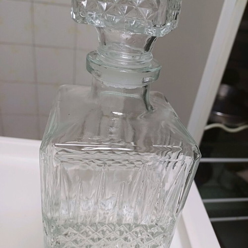 Vintage pineapple-shaped liquor bottle used
