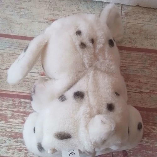 Plush puppet dog toy used Dalmatian Dog