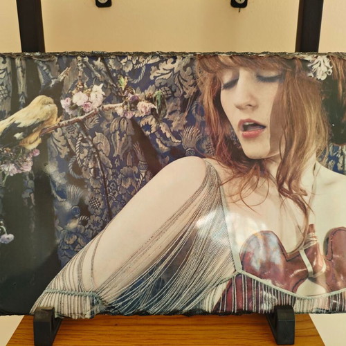 Florence + The Machine Lungs 10th Anniversary image on stone plate like new