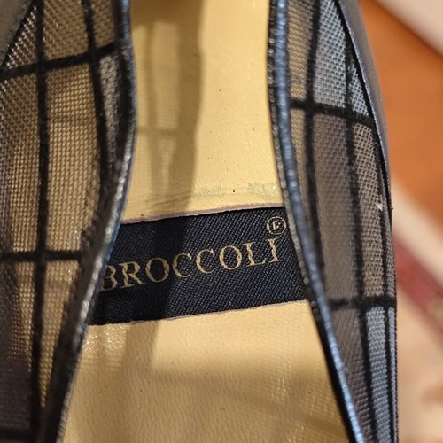 Broccoli vintage mesh heels size 38, black and brown
