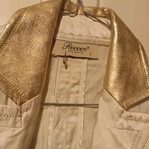 Rococo jacket white with gold details L like new