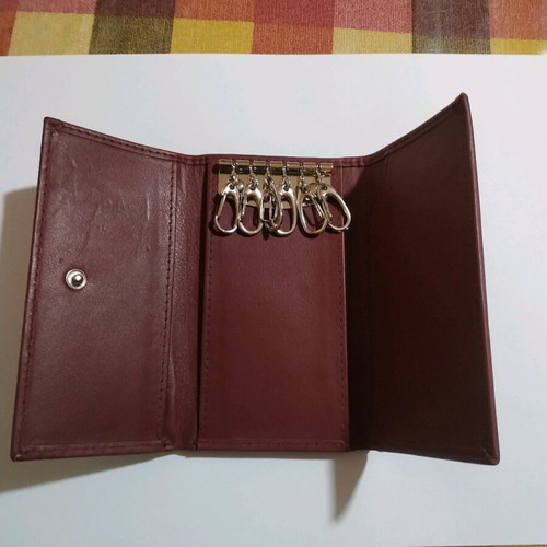 Lavor leather key wallet brown new