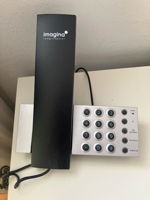 Home phone like new, black wired